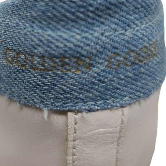 $560 Women's Sz 41 Golden Goose Hi Star Leather Lace Up Sneakers - Picture 5 of 12